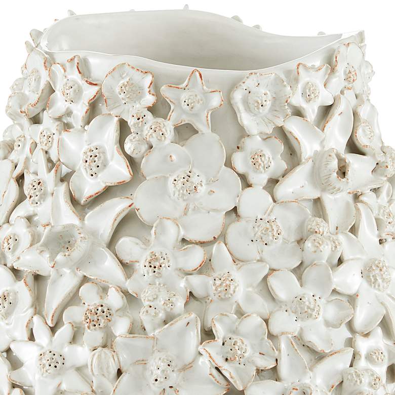 Image 2 Jessamine White Ceramic 10 3/4 inch High Decorative Vase more views