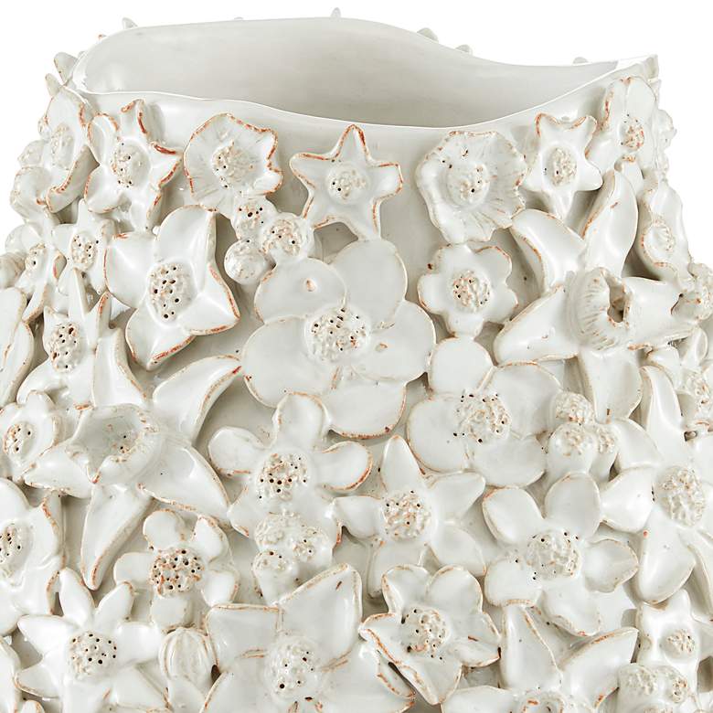 Image 2 Jessamine White Ceramic 10 3/4" High Decorative Vase more views