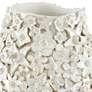 Jessamine White Ceramic 10 3/4" High Decorative Vase