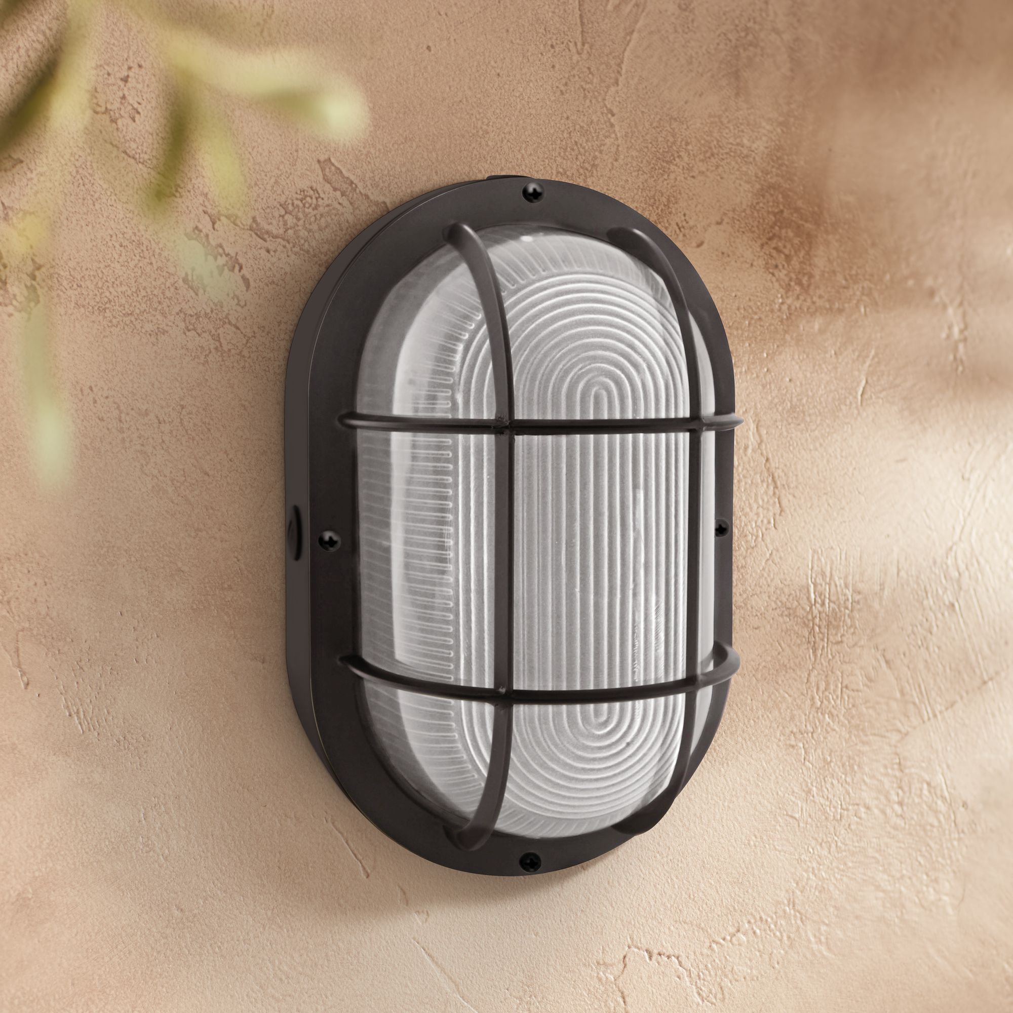 Black bulkhead on sale outdoor light