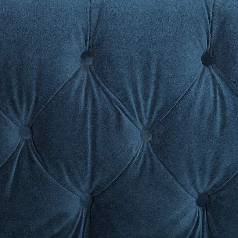 Image 5 Jessica 83 1/2 inch Wide Blue Velvet Sofa more views