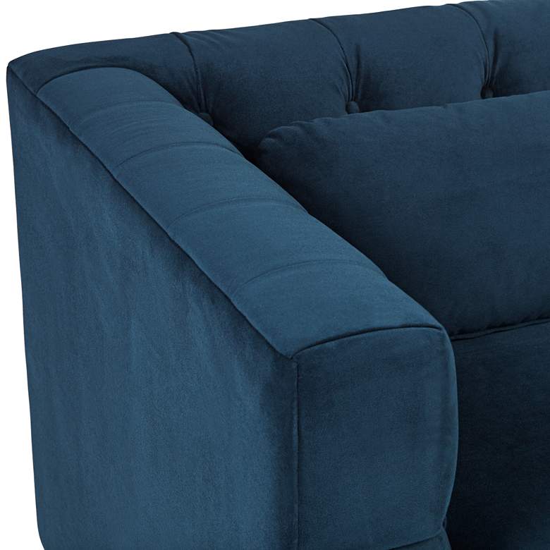 Image 6 Jessica 83 1/2 inch Wide Blue Velvet Sofa more views