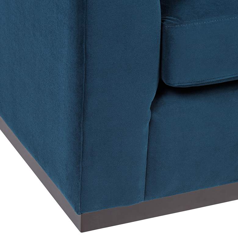 Image 7 Jessica 83 1/2" Wide Blue Velvet Sofa more views