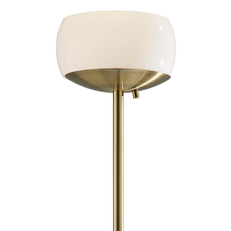 Image 3 Jessica Antique Brass Torchiere Floor Lamp more views