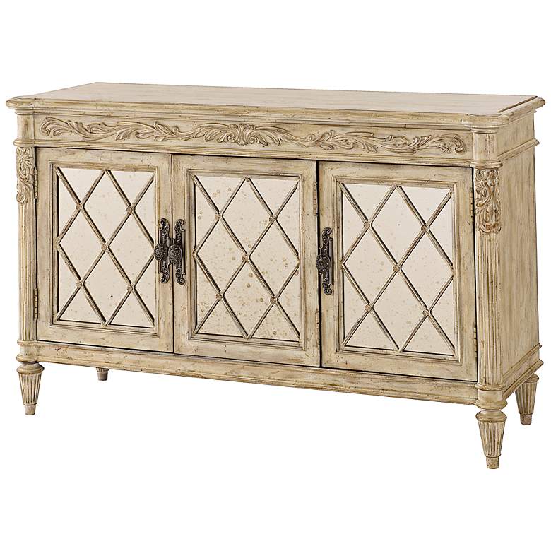 Image 1 Jessica McClintock Antique Mirrored Serving Armoire