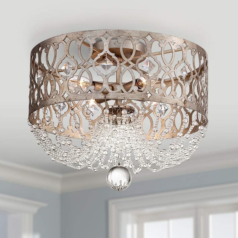 Image 1 Jessica McClintock Home Lucero 16" Wide Gold Ceiling Light