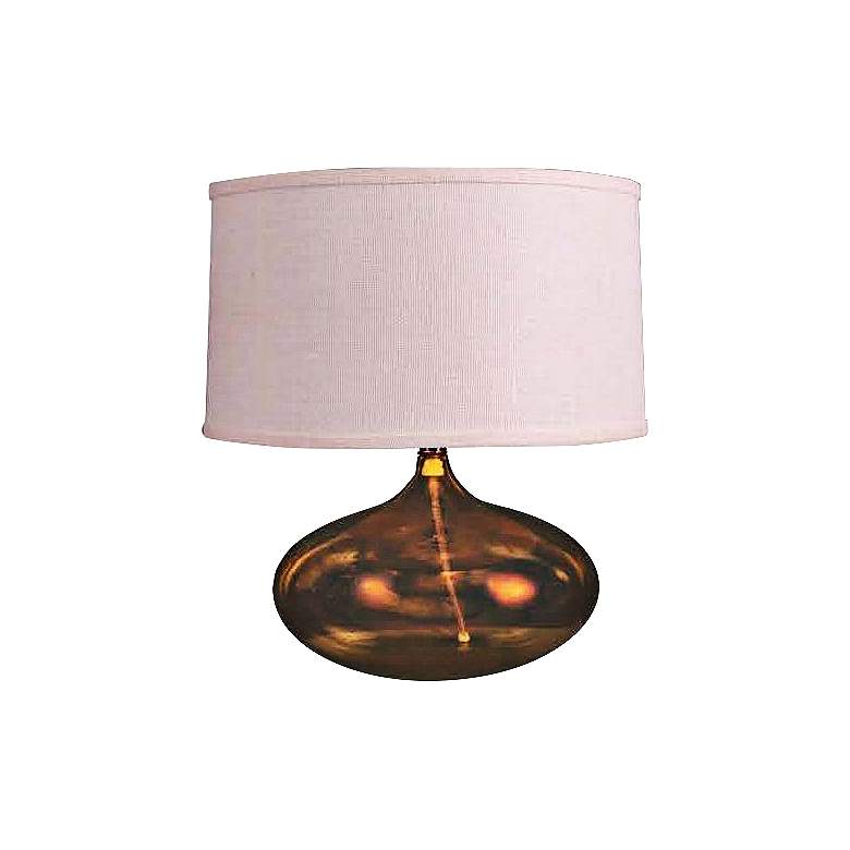 Image 1 Jessica Translucent Amber Small Accent Table Lamp
