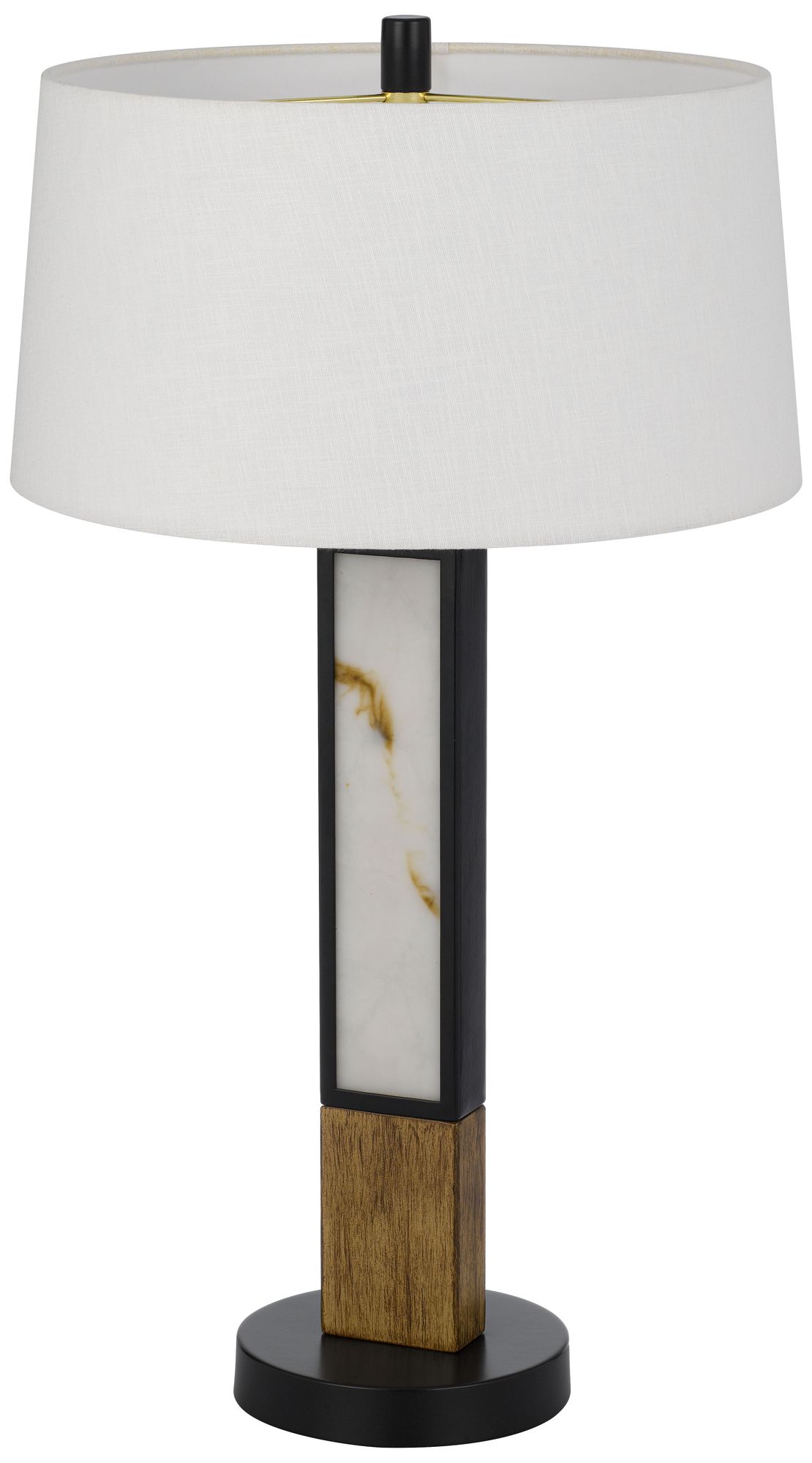 Image 4 Jessore Metal Table Lamp in Dark Bronze with Hardback Linen Shade more views