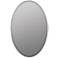 Jessyca Glossy Silver Metal 24 1/2" x 35" Oval Wall Mirror
