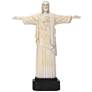 Jesus 15" High Off-White Statue with Solar LED Spotlight