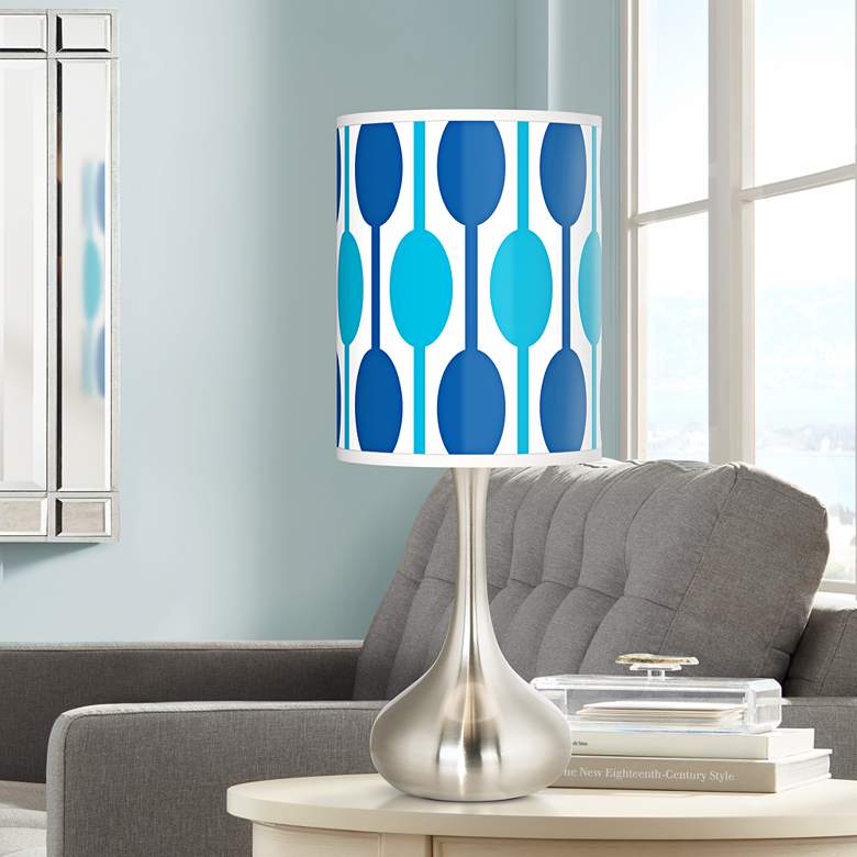 Image 1 Jet Set Giclee Droplet Table Lamp