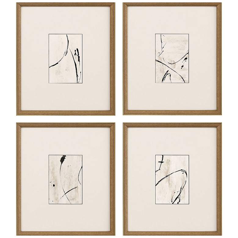 Image 1 Jete I 16"W x 18"H Framed Art Set of 4
