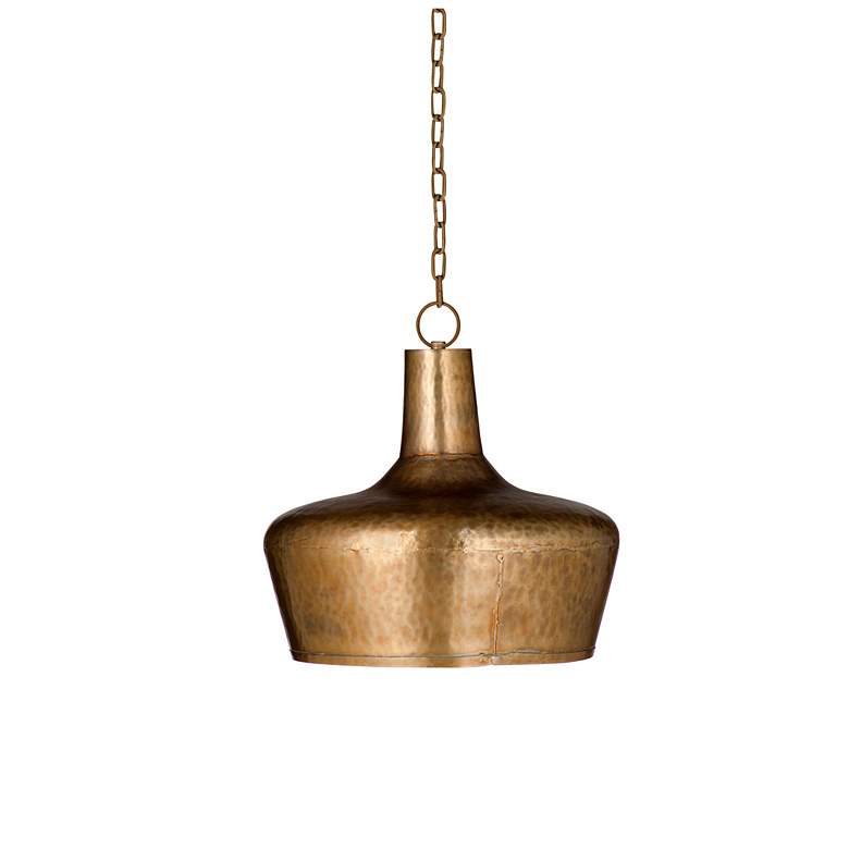 Image 1 Jets 15" Wide Pendant Lamp Brass