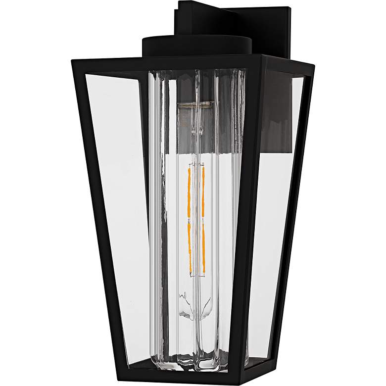 Image 2 Jett 1-Light Matte Black Outdoor Wall Lantern more views