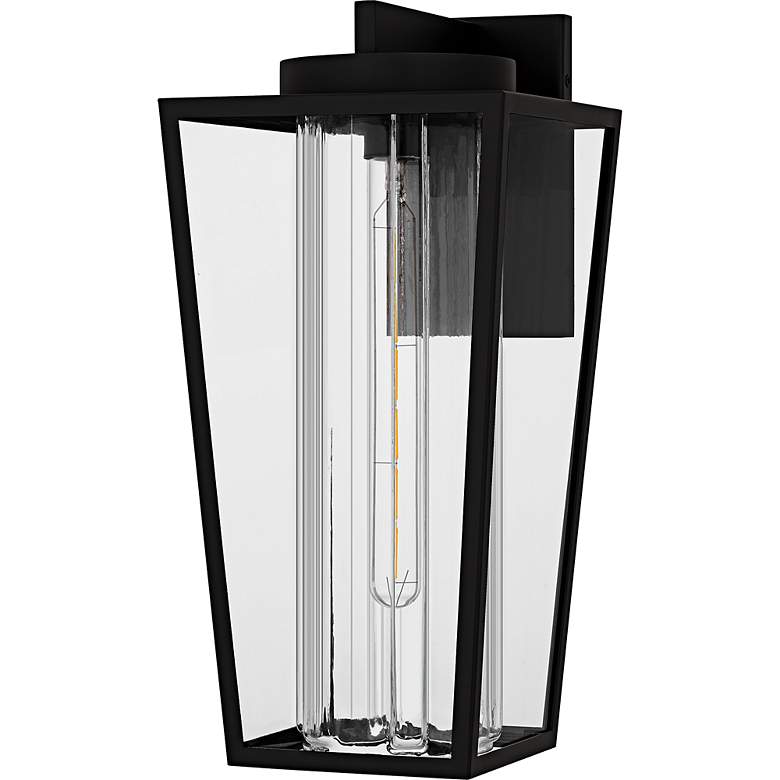 Image 2 Jett 1-Light Matte Black Outdoor Wall Lantern more views