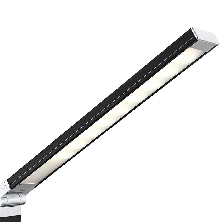 Jett Black Finish Modern LED Desk Lamp with USB Port and Night Light more views