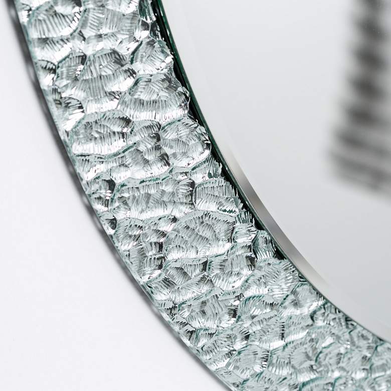 Image 4 Jewel 23 1/2" x 31 1/2" Oval Frameless Wall Mirror more views