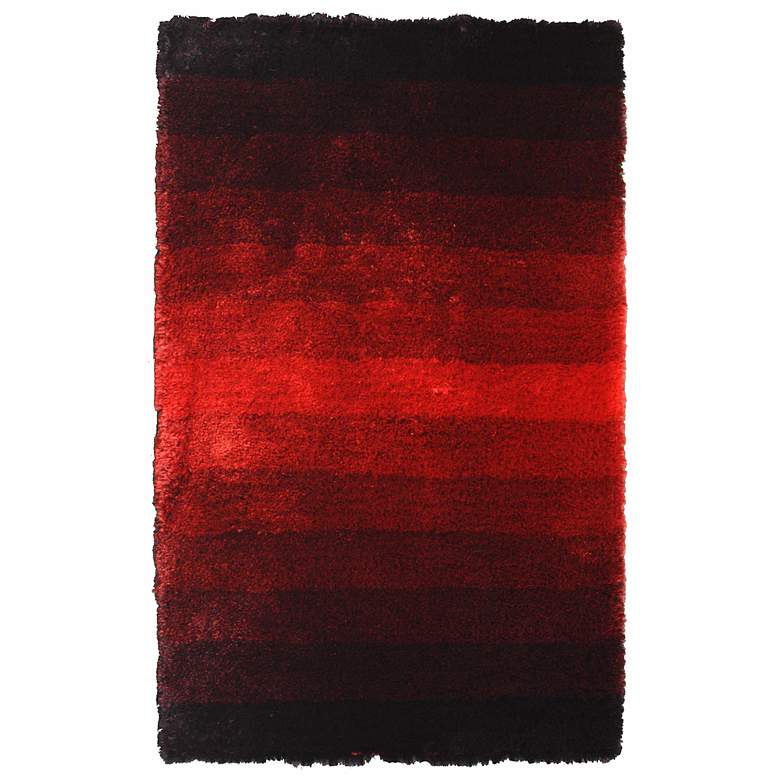 Image 1 Jewel Collection 4402 5&#39;x8&#39; Red/Black Shag Area Rug
