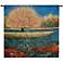 Jewel River 51"W Modern Landscape Textile Wall Tapestry