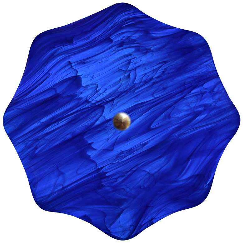 Image 3 Jezebel 22" Wide Hand-Crafted Cobalt Blue Bowl Pendant Light more views