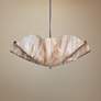 1_Jezebel 22" Wide Modern Champagne Art Glass Bowl Pendant Light