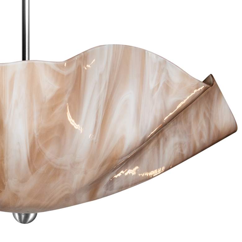 Image 4 Jezebel 22" Wide Modern Champagne Art Glass Bowl Pendant Light more views
