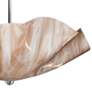 4_Jezebel 22" Wide Modern Champagne Art Glass Bowl Pendant Light more views