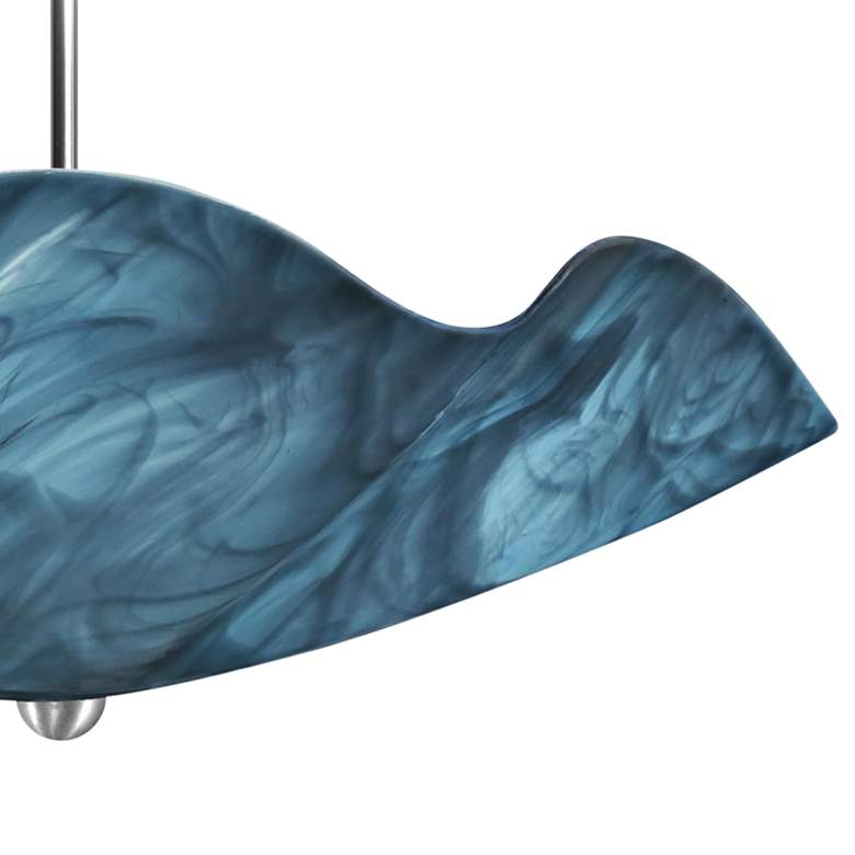 Image 4 Jezebel 22" Wide Sky Blue Art Glass Modern Bowl Pendant Light more views