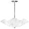 Jezebel 22" Wide White Cloud Art Glass Bowl Pendant Light