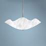 1_Jezebel 22" Wide White Cloud Art Glass Bowl Pendant Light