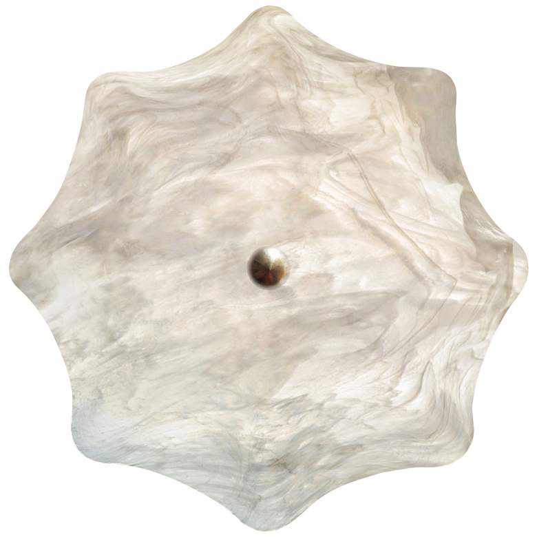 Image 3 Jezebel 22"W White Cloud Art Glass Bowl Pendant Light more views
