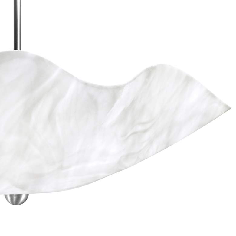 Image 4 Jezebel 22 inchW White Cloud Art Glass Bowl Pendant Light more views