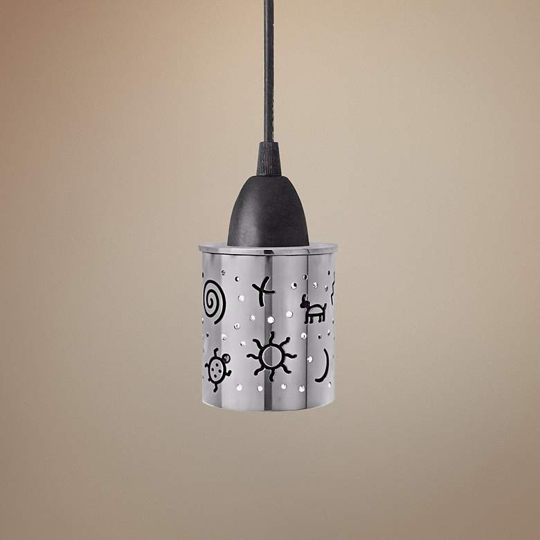Image 2 Jezebel Illuminart 3" Wide Southwest Symbols Mini Pendant
