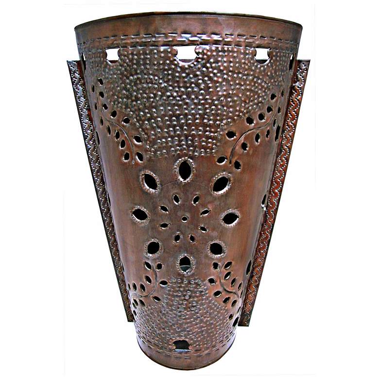 Image 1 Jezebel Radiance&#8482; 19 inch High Tall Tribal Tin Wall Sconce