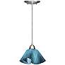 3_Jezebel Radiance 8" Wide Lily Light Teal Sky Blue Pendant Light