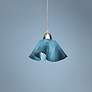 2_Jezebel Radiance 8" Wide Lily Light Teal Sky Blue Pendant Light