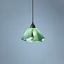 2_Jezebel Radiance Lily 8 1/2" Wide Seafoam Green Glass Pendant Light