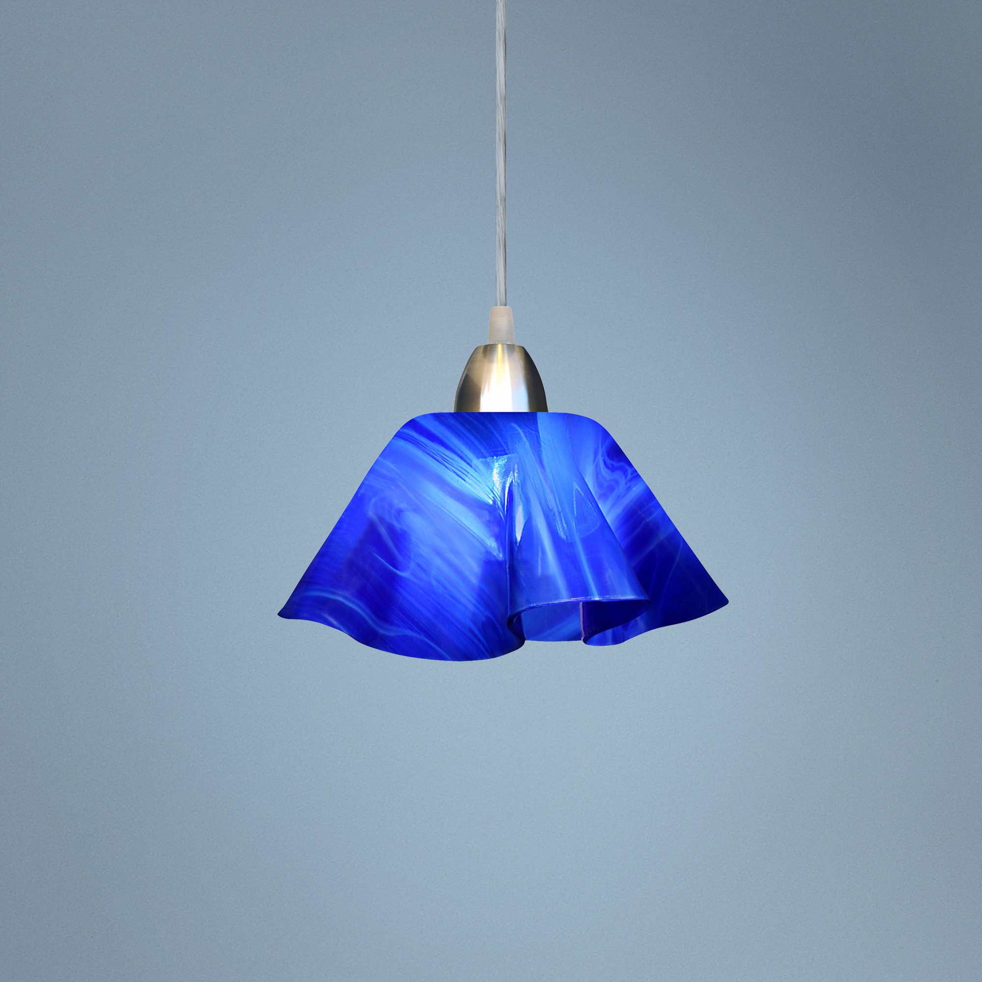 cobalt blue mini pendant lights