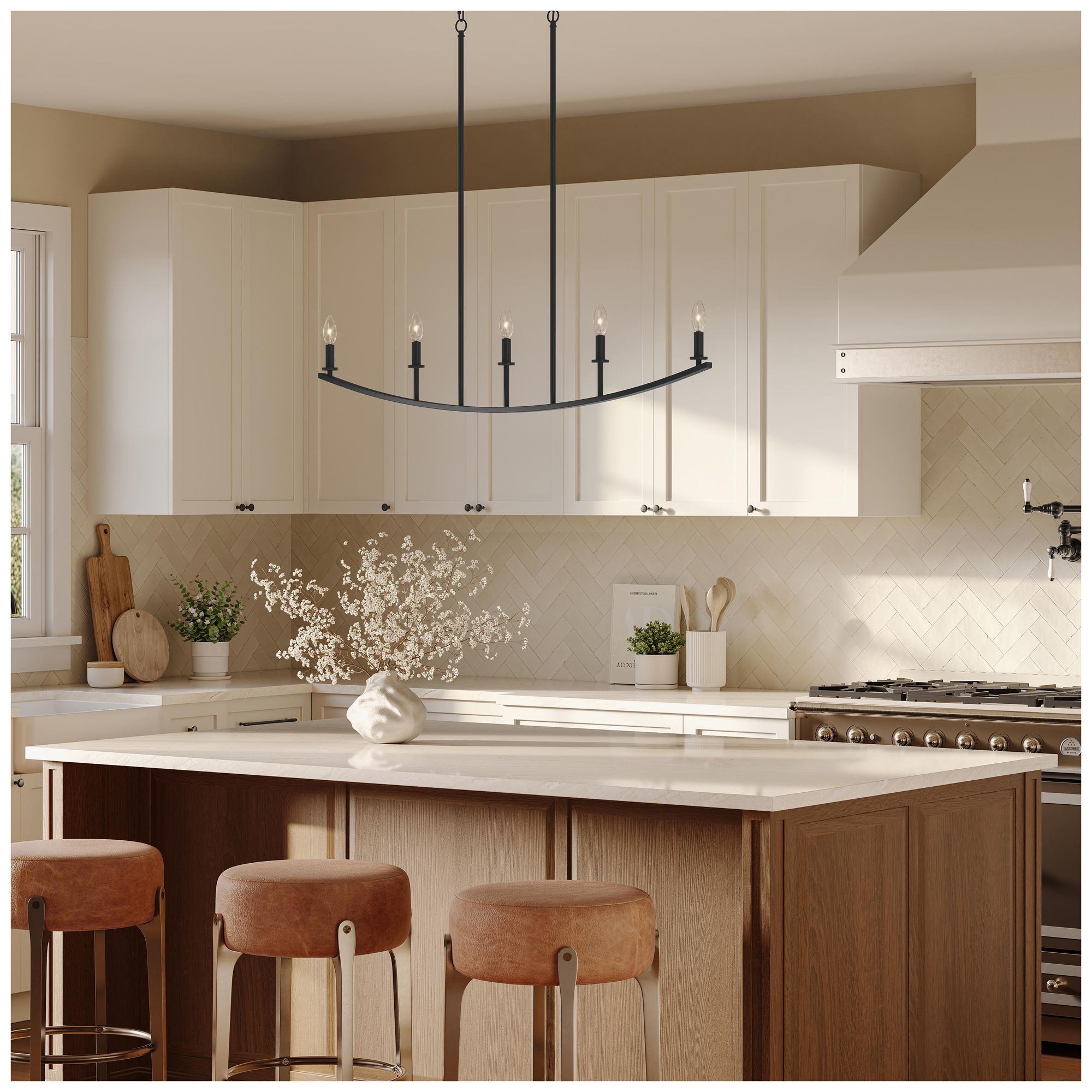Image 3 Jheni Five-Light Linear Chandelier more views