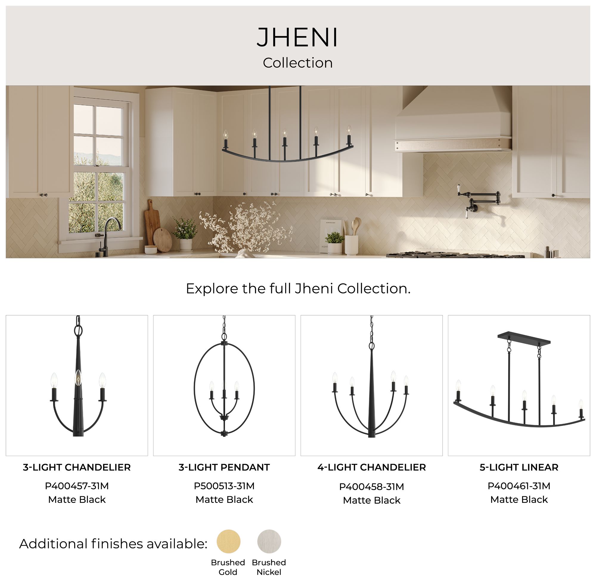Jheni Five-Light Linear Chandelier