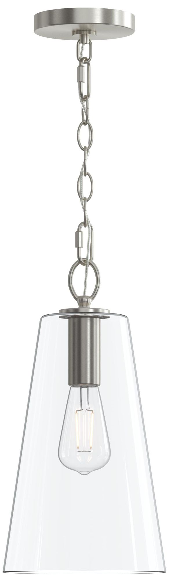 Jheni One-Light  Pendant with Clear Glass Shade