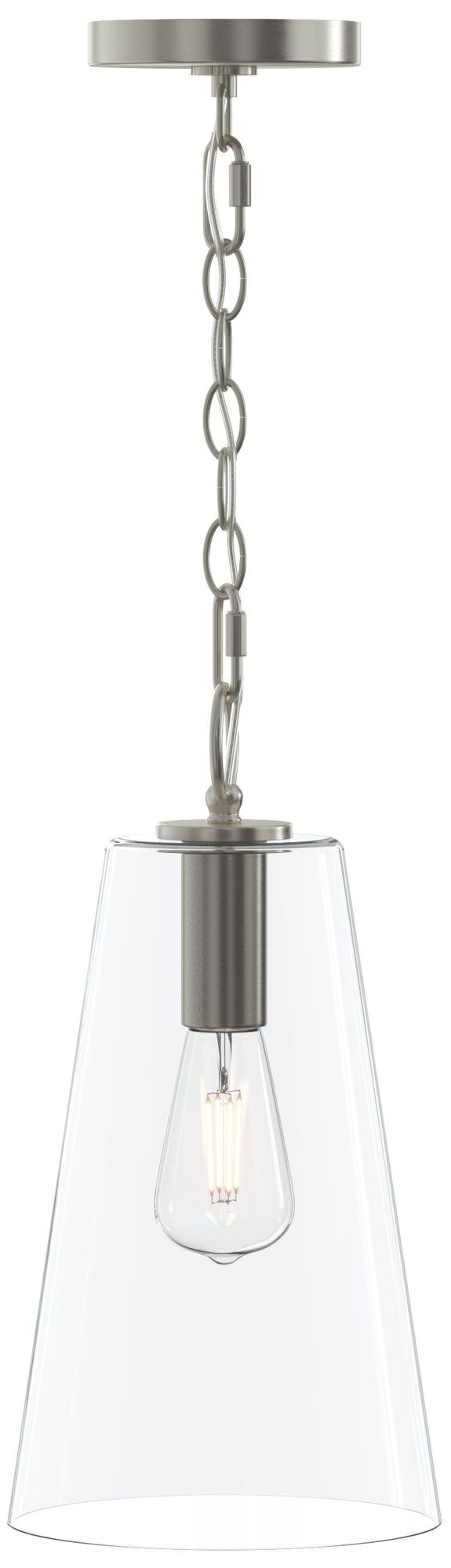 Jheni One-Light  Pendant with Clear Glass Shade
