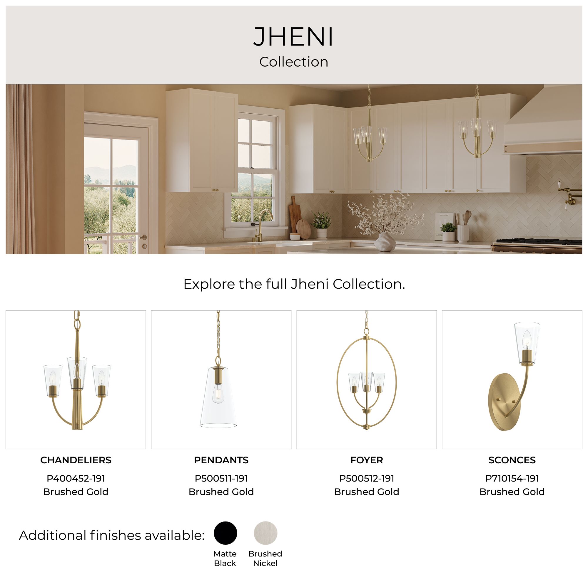 Jheni One-Light Pendant with Clear Glass Shade
