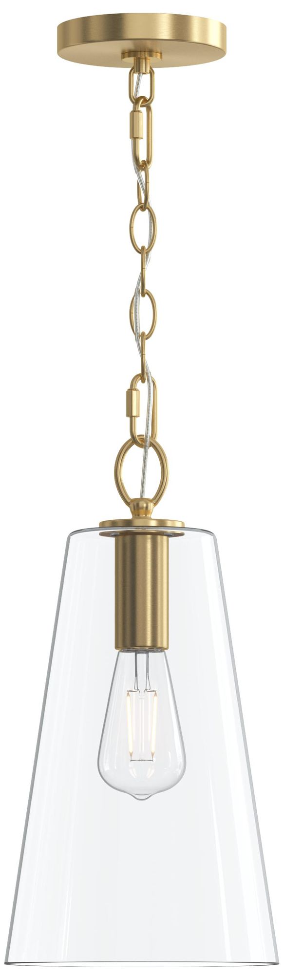 Jheni One-Light Pendant with Clear Glass Shade