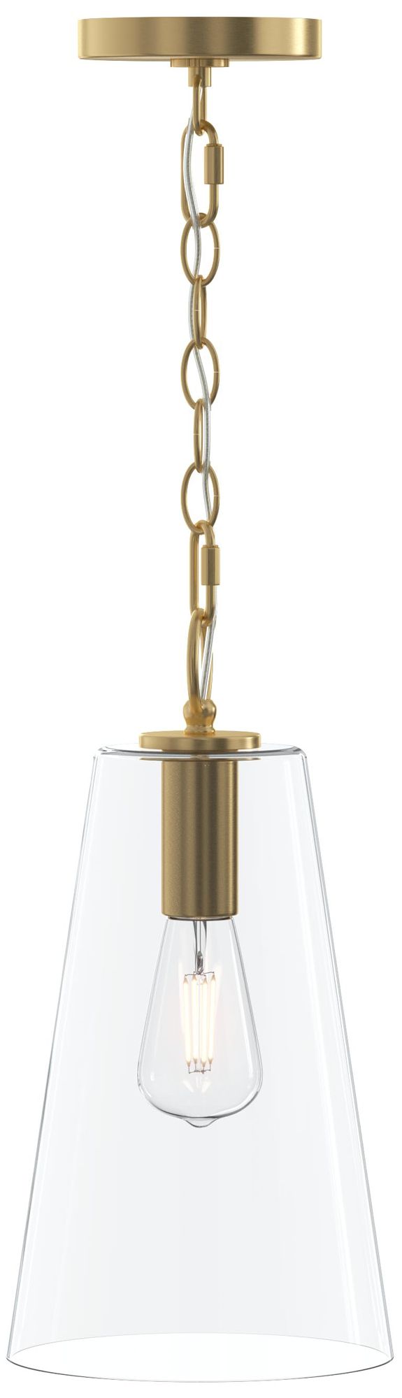 Jheni One-Light Pendant with Clear Glass Shade