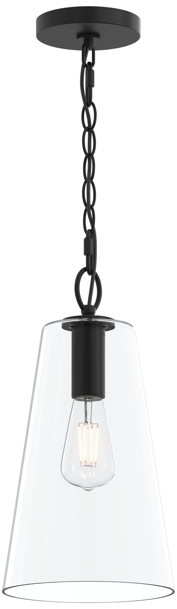 Jheni One-Light  Pendant with Clear Glass Shade