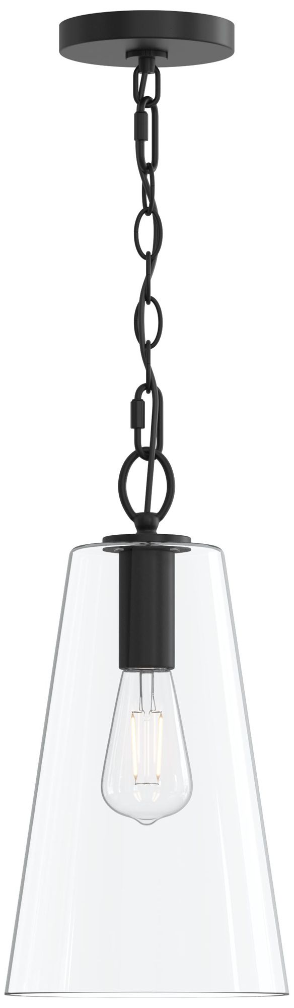 Jheni One-Light  Pendant with Clear Glass Shade