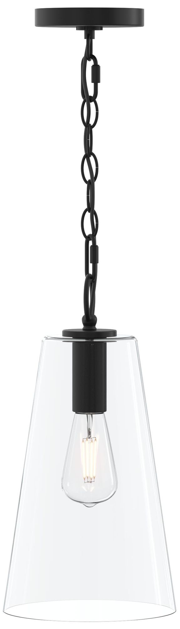 Jheni One-Light  Pendant with Clear Glass Shade
