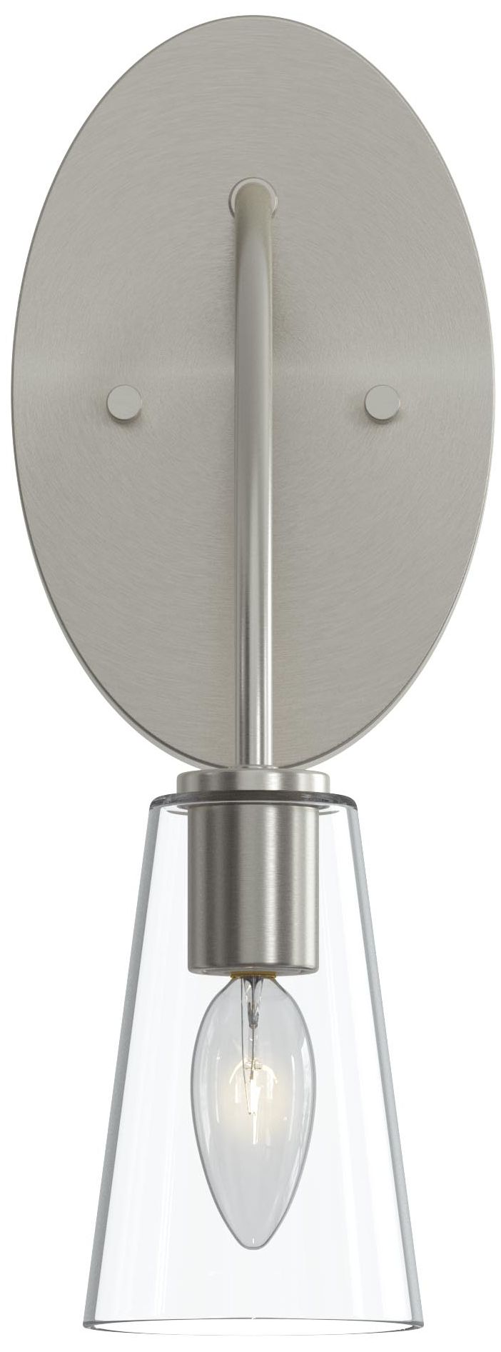 Image 7 Jheni One-Light Wall Sconce with Clear Glass Shades more views