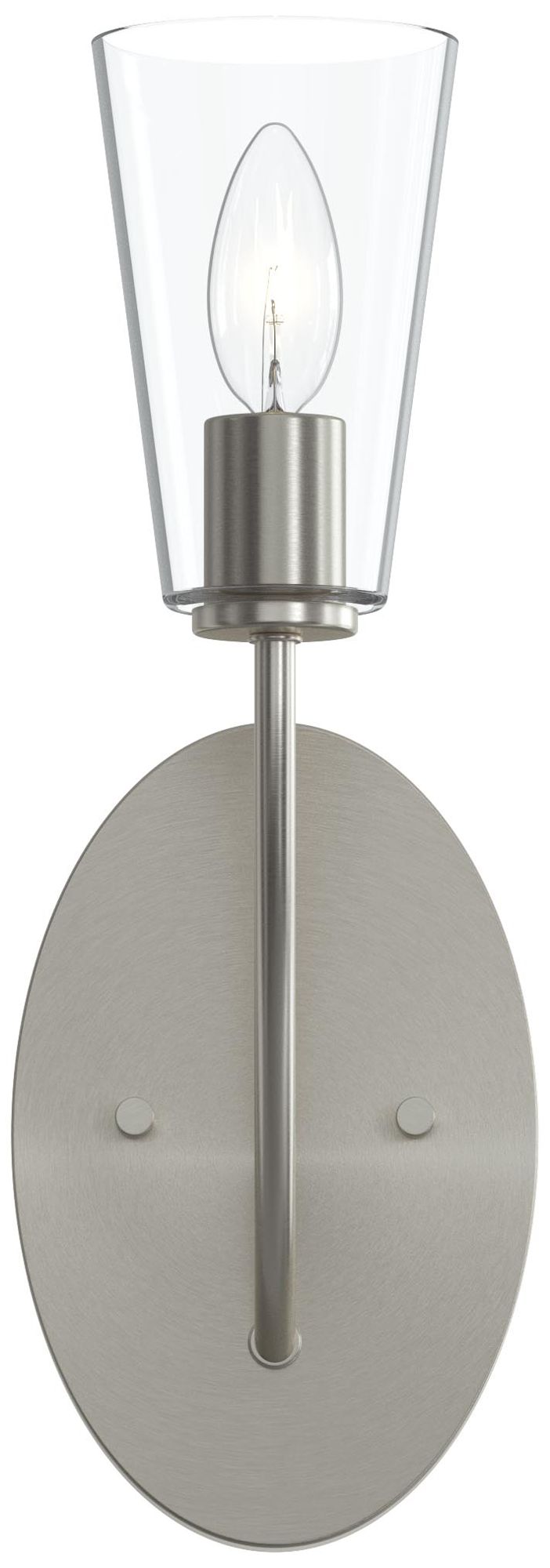 Jheni One-Light Wall Sconce with Clear Glass Shades
